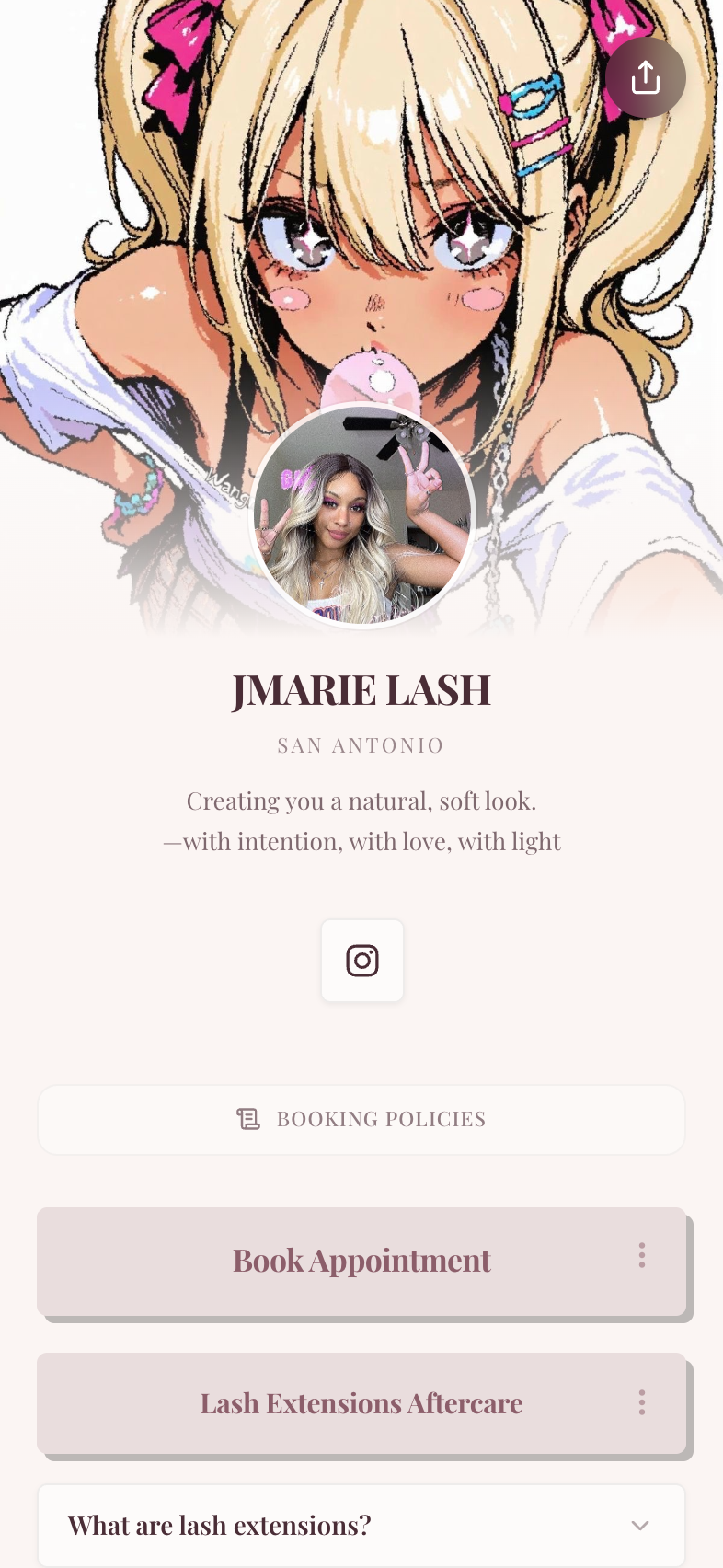 jml — a real Besmi booking page