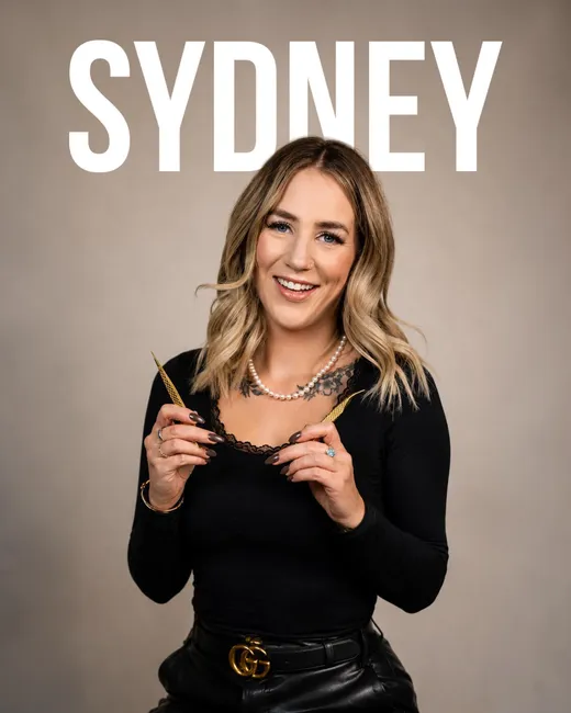 Sydney, Master artist at De Voe Lashes