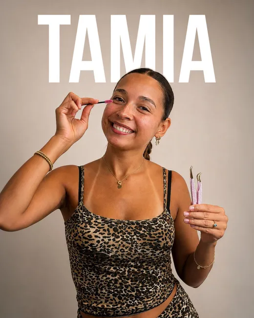 Tamia, Junior artist at De Voe Lashes